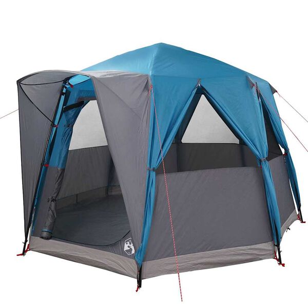 vidaXL Tent Cabină cu acoperiș Albastru și Gri 320 x 320 x 203 cm