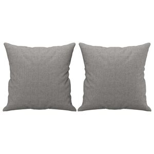 vidaXL Perne decorative, 2 buc., gri deschis, 40x40cm, material textil