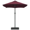 vidaXL Parasol de Grădină Roșu Bordeaux 385 x 209 x 244 cm Poliester