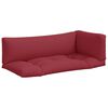 vidaXL Perne de paleți, 3 buc. roșu, material textil