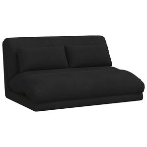 vidaXL Fotoliu reglabil Negru Catifea