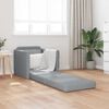 vidaXL Canapea extensibilă 2 &icirc;n 1, gri deschis, 112x174x55 cm, textil