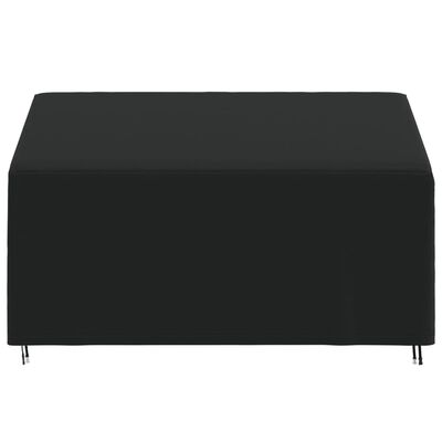 vidaXL Husă banchetă cu 3 locuri, negru, 165x70x65/94 cm, Oxford 420D