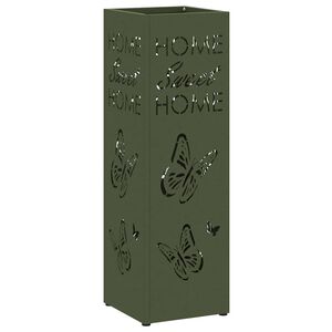 vidaXL Stand pentru Umbrele de Plouă Oliv 15,5 x 15,5 x 49 cm Oțel