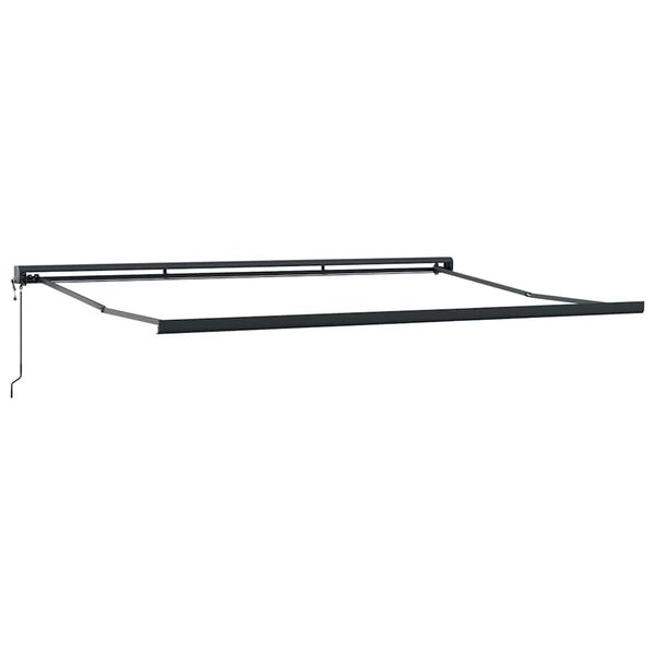 vidaXL Cortina Retractabilă Manual Verde și alb 400 × 300 cm