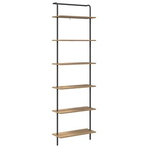 vidaXL Raft pentru cărți 6 niveluri 60 x 24 x 203 cm Lemn prelucrat