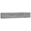 vidaXL Dulapuri perete 2 buc. gri sonoma 100x36,5x35cm lemn prelucrat