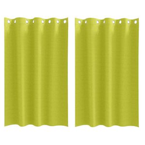 vidaXL Perdele Opaque cu Inel 2 pcs Verde 175 x 140 cm Poliester