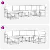 vidaXL Set de canapele de exterior 7 pcs Gri natural și deschis