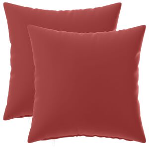vidaXL Husă pentru pernă 2 pcs HEERLEN Roșu Vin 30 x 30 cm Poliester