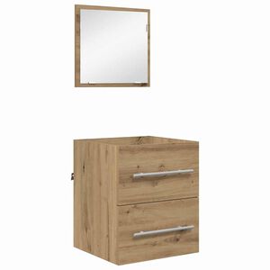 vidaXL Set de mobilier pentru baie cu sertar Maro 41 x 38,5 x 48 cm
