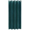 vidaXL Perdele opace 2 pcs Verde &icirc;nchis 140 x 175 cm Catifea