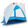 vidaXL Cort camping 2 persoane albastru azur impermeabil setare rapidă