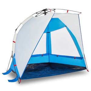 vidaXL Cort camping 2 persoane albastru azur impermeabil setare rapidă
