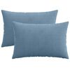 vidaXL Husă pentru pernă 2 pcs HEERLEN albastru 30 x 50 cm cord