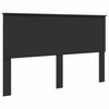 vidaXL Cadru de pat cu headboard Negru 160 x 200 cm Lemn Ingineresc
