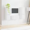 vidaXL Set comodă TV 5 pcs Alb Lemn compozit
