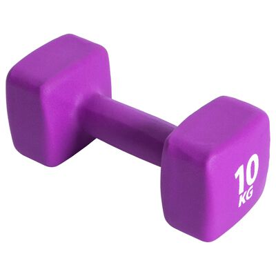 Pure2Improve Ganteră, violet, neopren, 10 kg