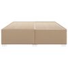 vidaXL Cadru de pat, cappuccino, 200x200 cm, piele ecologică