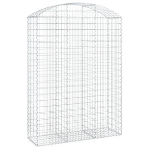 vidaXL Coș gabion arcuit, 150x50x200/220 cm, fier galvanizat