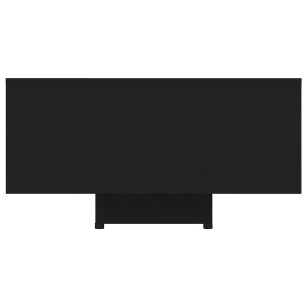 vidaXL Măsuță de cafea, negru, 85x55x31 cm, lemn prelucrat