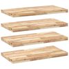 vidaXL Rafturi suspendate 4 buc. 60x40x4 cm lemn masiv acacia netratat