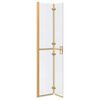 vidaXL Perete de duș Walk-in Manual auriu și transparent 70 x 190 cm