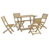 vidaXL Set mobilier de grădină, 5 piese, lemn masiv de acacia