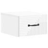 vidaXL Dulap de noapte suspendat Alb foarte lucios 34,5 x 33 x 20 cm