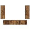 vidaXL Set comodă TV Pe perete 3 pcs Lemn vechi Lemn compozit