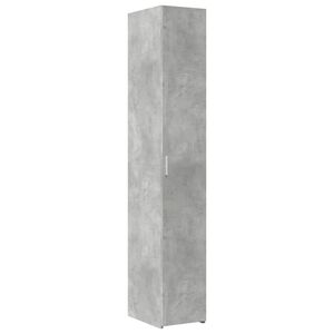 vidaXL Dulap &icirc;nalt, gri beton, 30x42,5x185 cm, lemn prelucrat
