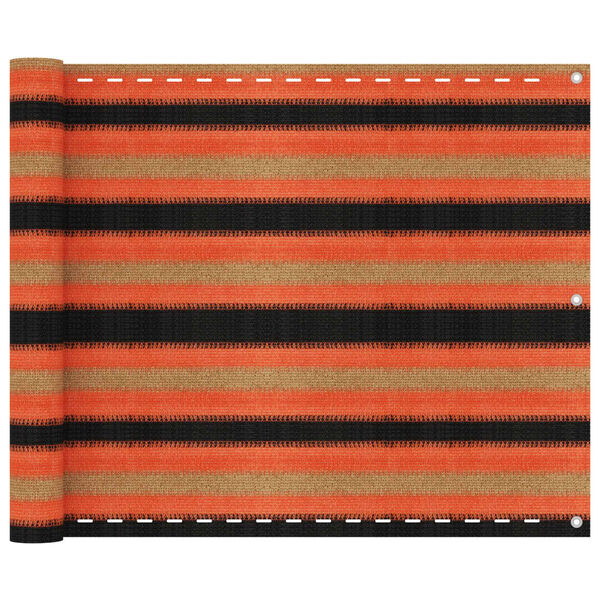 vidaXL Paravan pentru balcon, multicolor, 75x400 cm, HDPE