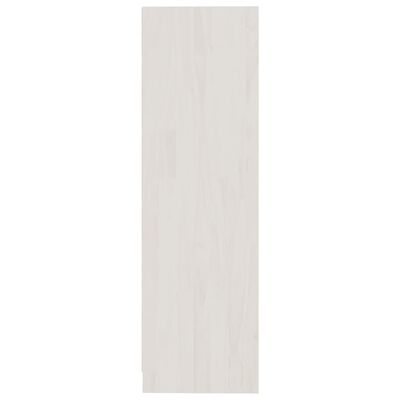 vidaXL Bibliotecă/Separator cameră alb 104x33,5x110 cm lemn masiv pin