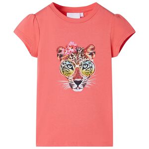 vidaXL Tricou pentru copii, corai, 116