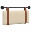 vidaXL Cap de pat suspendat Pe perete Crem 100 x 55 x 5 cm PU antic