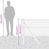 vidaXL St&acirc;lp de gard. Argintiu 100 x 0,8 m (plasă 50 mm) Oțel