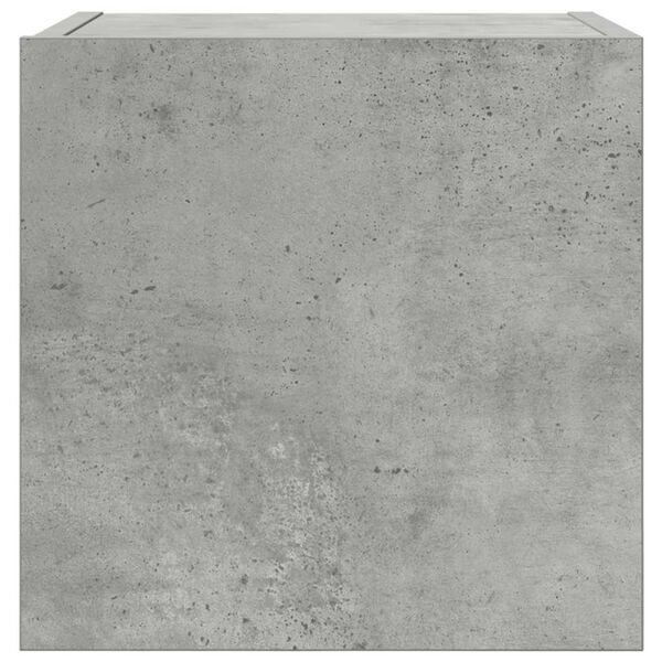 vidaXL Dulapuri TV montaj pe perete, 4 buc., gri beton, 30,5x30x30 cm