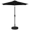 vidaXL Parasol de grădină cu lumini LED și bază 2,3 x 2,3 m Poliester