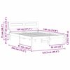 vidaXL Cadru de pat cu headboard Alb 120 x 190 cm Lemn de pin masiv