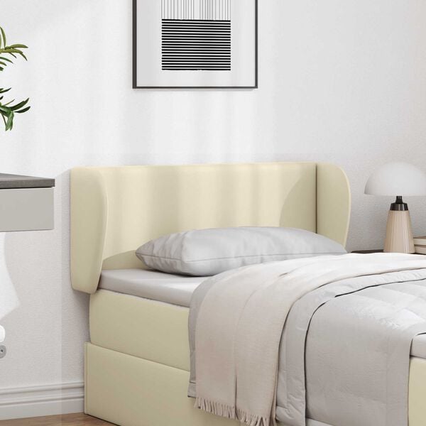 vidaXL Ureche pentru Tăblie Crem 40 x 23 x 6 cm PVC