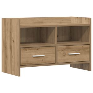 vidaXL Cabinet TV 71,5 x 33 x 47 cm Stejar Artizanal Lemn prelucrat