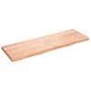 vidaXL Raft de perete maro deschis 180x60x(2-6) cm lemn stejar tratat