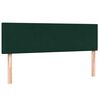 vidaXL Pat box spring cu saltea, Verde &icirc;nchis, 140x210 cm, catifea