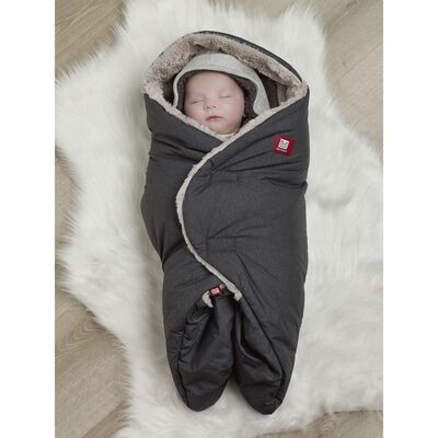 RED CASTLE Pătură de înfășat Babynomade Tendresse, 0-6 luni, gri