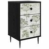 vidaXL Dulap de noapte GOTHA Stejar Negru 36 x 33 x 61 cm