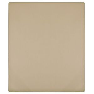 vidaXL Cearșaf de pat cu elastic, gri taupe, 90x200 cm, bumbac