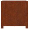 vidaXL Jardiniere cu picioare 2 buc. ruginiu 50x50x50 cm oțel corten
