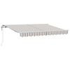 vidaXL Copertină retractabilă Gri deschis și alb. 600 &times; 300 cm