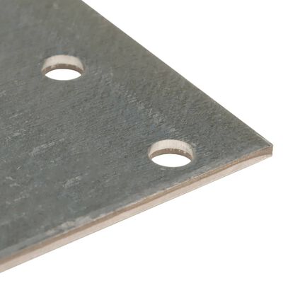 vidaXL Plăci perforate, 20 buc., 2 mm, 240x100 mm, oțel galvanizat
