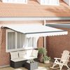 vidaXL Cortina Retractabilă Alb 300 x 250 cm Țesătură și Aluminiu